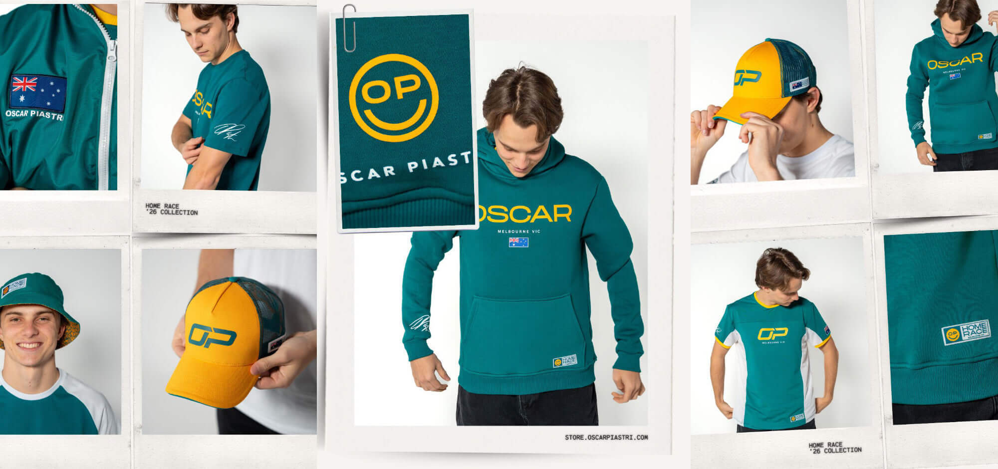 Home Race '26 collection featuring stylish apparel and accessories for outdoor enthusiasts.