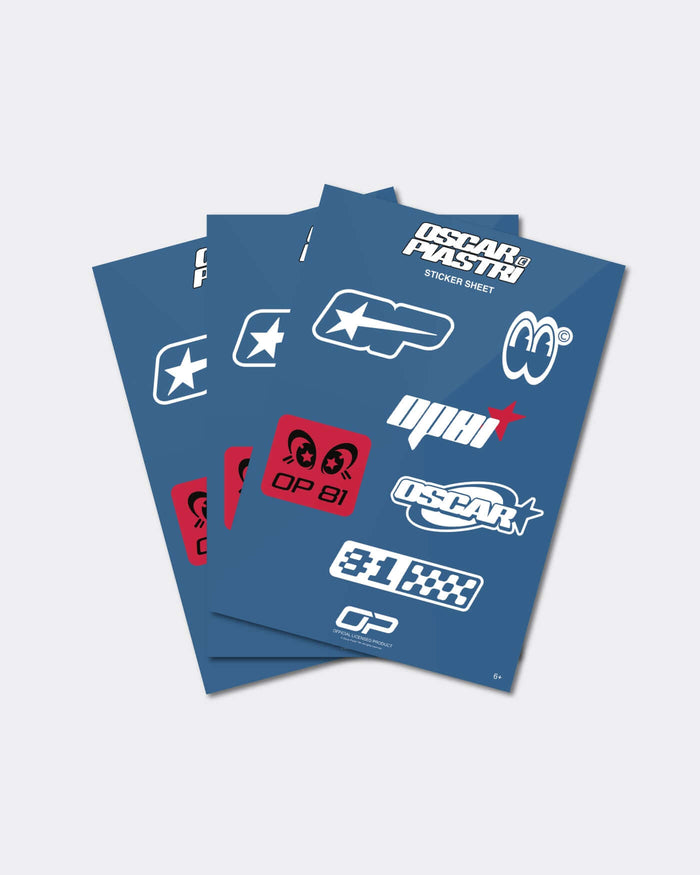 Origins Sticker Sheet - Oscar Piastri Store