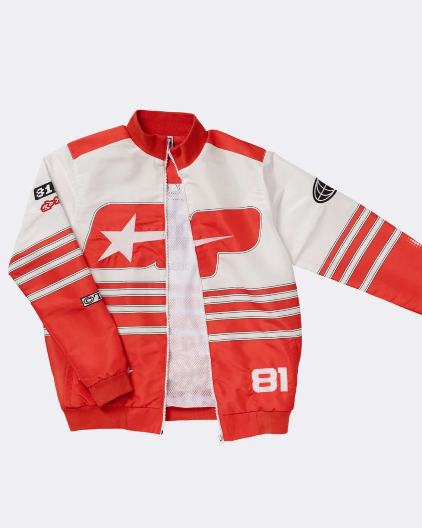 Origins Race Jacket featuring bold paneling and retro motorsport details, ideal for trackside and everyday wear.