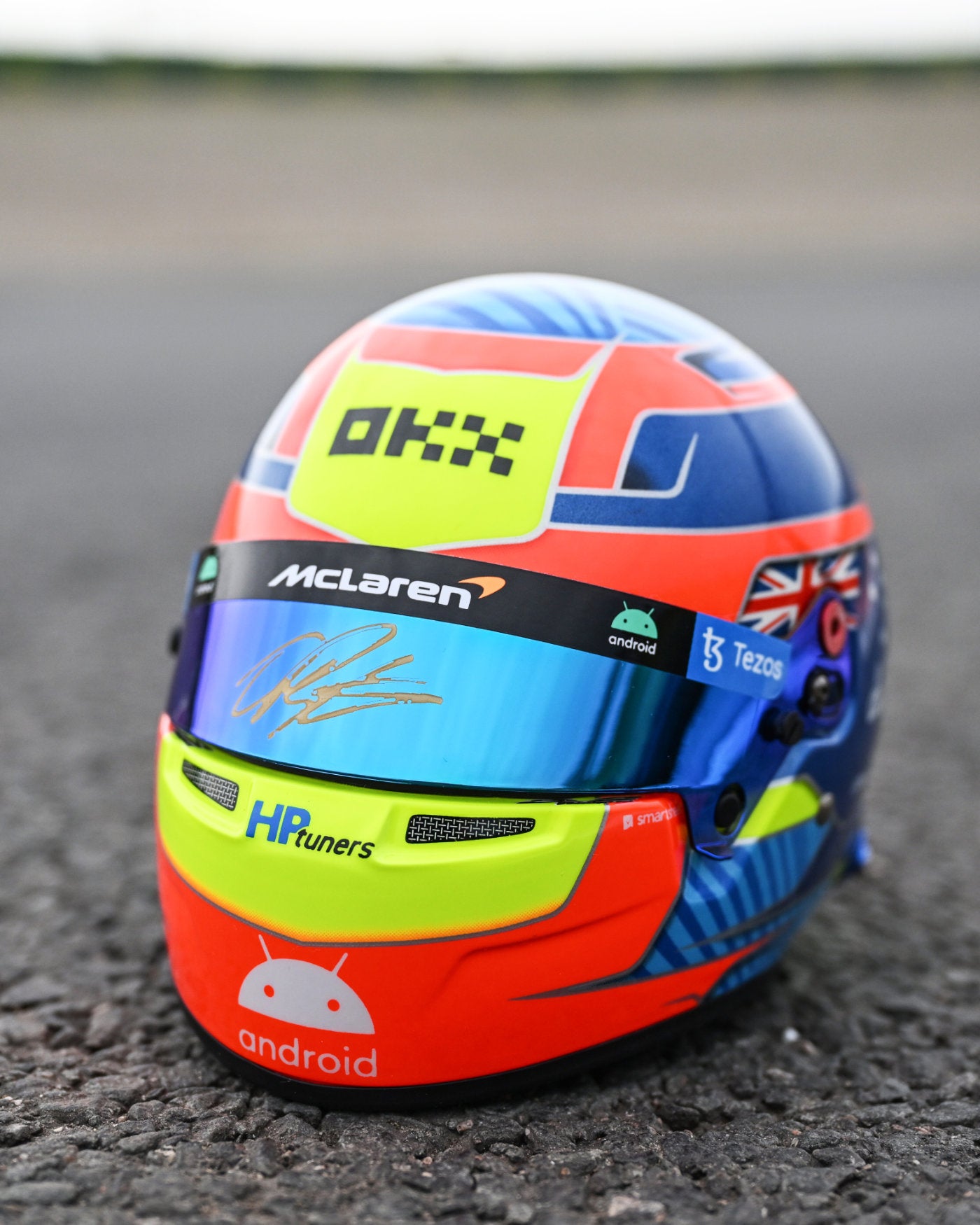 Limited Edition - signed Oscar Piastri 1:2 scale 2023 helmet