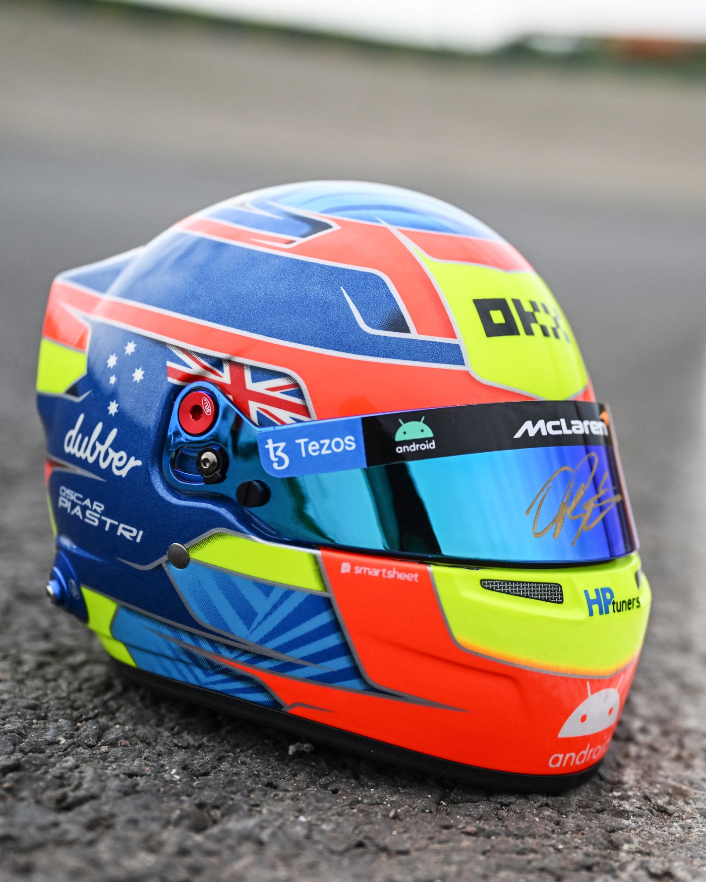 Limited Edition - signed Oscar Piastri 1:2 scale 2023 helmet